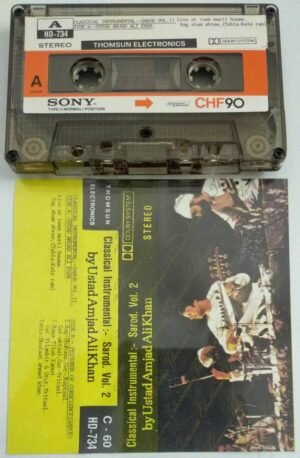 Classical Instrumental Sarod vol 2 Audio Cassette by Ustad Amjad Ali Khan ( Thomsun make)