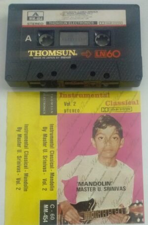 Instrumental Classical Music Audio Cassette by Mandolin U Srinivas ( Thomsun make)