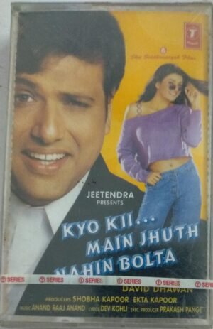 Kyo Kii main Jhuth Nahin Bolta indi Film Audio Cassette ( Sealed)