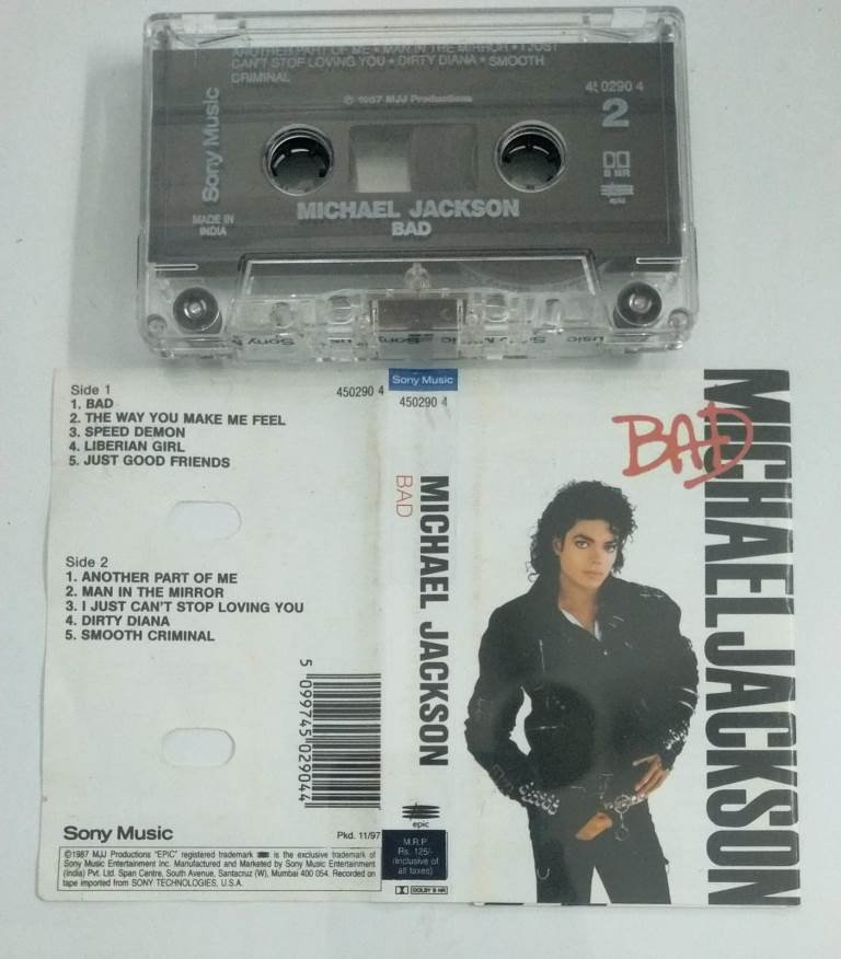 Michael Jackson Bad English Audio Cassette - Audio Cassettes, English ...