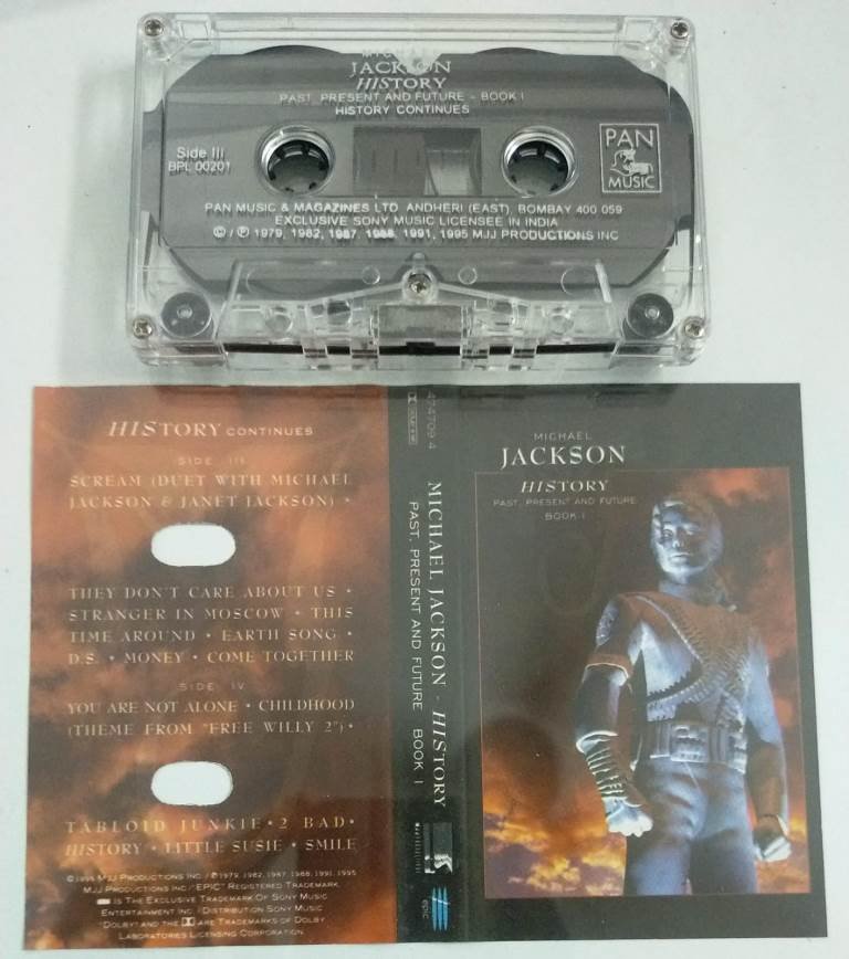 Michael Jackson History English Audio Cassette - Audio Cassettes ...