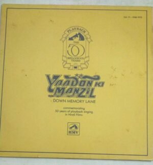 Yaadon Ki Manzil Down Memory Lane Hindi Film Hits LP Vinyl Record Vol 11