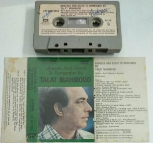 Ghazals and Geet to remeber by Talat Mahmood Hindi Film songs Audio Cassette
