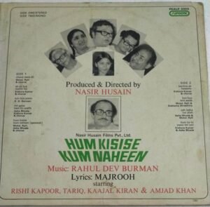 Hum Kisise Hum Naheem Hindi Film LP Vinyl Record by RD Burman