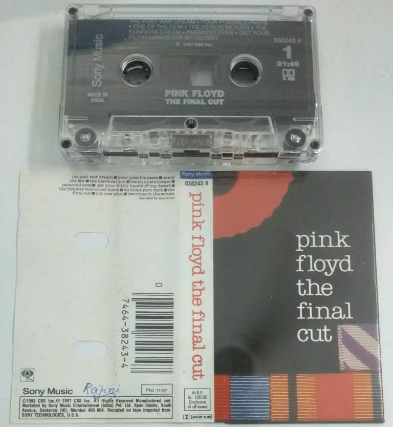 Pink Floyd the Final Cut English Audio Cassette