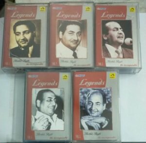 Legends Mohd Rafi collection of Hindi film songs Audio Cassette ( set of 5 CDs)