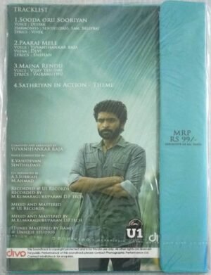 Sathriyan Tamil Film Audio CD by Yuvan Shankar Raja