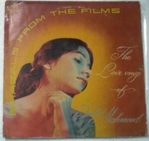 Ghazals from the Films The Love songs of Talat Mahmood Hindi LP Vinyl Record