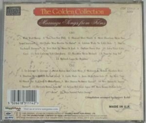 The Golden Collection Marriage Songs from Hindi Films Audio CD ( 2 CD pack)