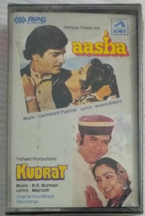 Aasha-Kudrat Hindi Film Audio Cassette ( sealed pack).jpg1