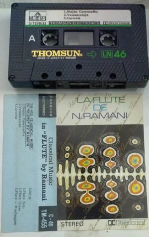La Flute De Classical Instrumental Audio Cassette by N Ramani ( Thomsun make)