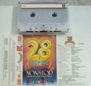 28 Super Non Stop Hindi Songs Audio Cassette ( with Jhankar beats)