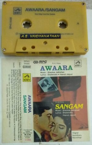 Awaara- Sangam Hindi Film songs Audio Cassette
