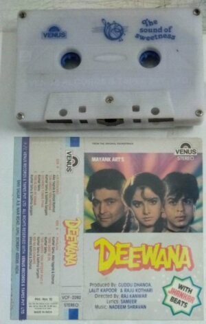 Deewana Hindi Film songs Audio Cassette ( Jhankar Beats)