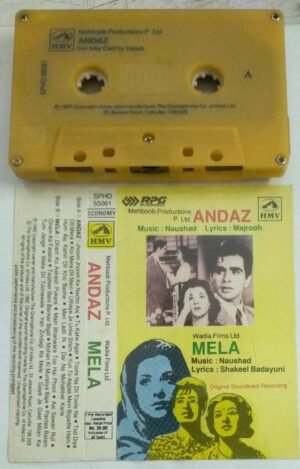 Andaz- Mela Hindi Film songs Audio Cassette