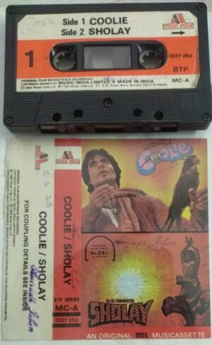 Coolie- Sholay Hindi film songs Audio Cassette