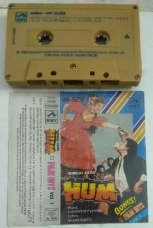 Hum Hindi Film songs Audio Cassette