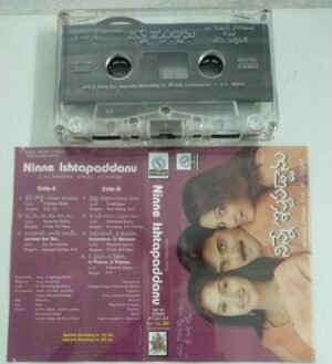 Ninne Ishtapaddanu Telugu Film songs Audio Cassette