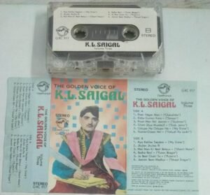 The Golden Voice of K L Saigal Hindi film songs Audio Cassette