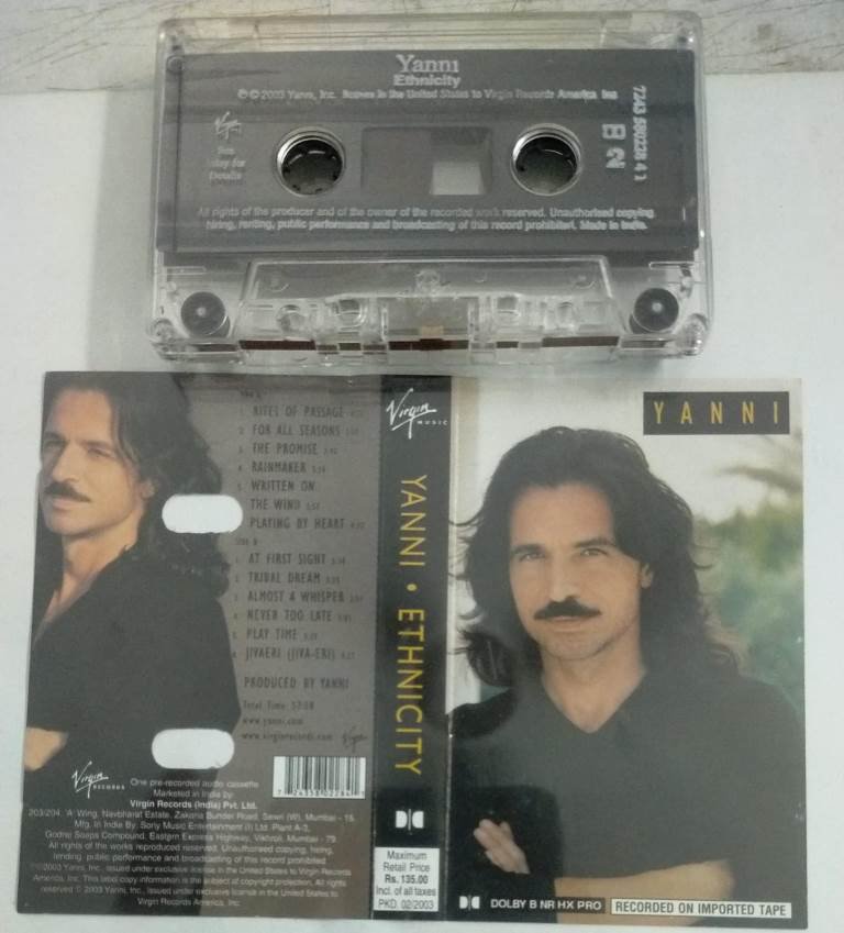 Yanni Ethnicity English songs Audio Cassette