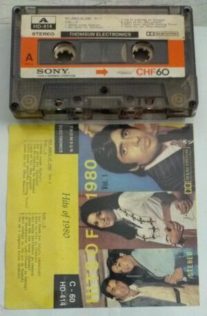 Hits of 1980 Hindi Film Audio Cassette ( Thomsun make)