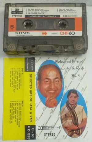 Selected Hits of Lata & Rafi Hindi Film songs Audio Cassette ( Thomsun make)