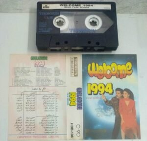 Welcome 1994 Hindi Film songs Audio Cassette ( Thomsun make)