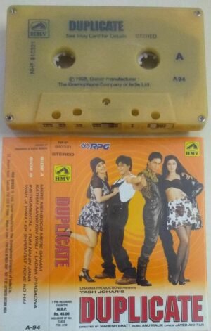 Duplicate Hindi Film songs Audio Cassette