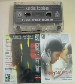 Kaadhal Kondaen Tamil Film Audio Cassette by Yuvan Shankar Raja