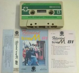 Felicidad Boney M 81 English Audio Cassette