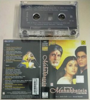 Mohabbatein Hindi Film songs Audio Cassette