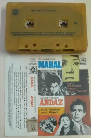 Mahal- Andaz Hindi Film songs Audio Cassette.jpg2