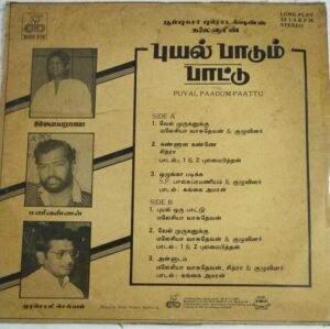 Puyal Paadum Paattu Tamil Film LP Vinyl Record by Ilayaraaja