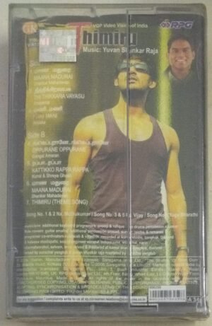 Thimiru Tamil Film songs Audio Cassette by Yuvan Shankar Raja (sealed pack)