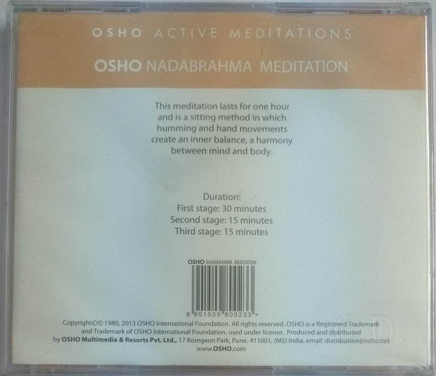 OSHO Nadabrahma Meditation Audio CD (sealed pack) - Image 2