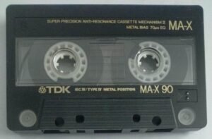 TDK IEC IV -Type IV Metal Position MA-X 90 Pre recorded Audio Cassette