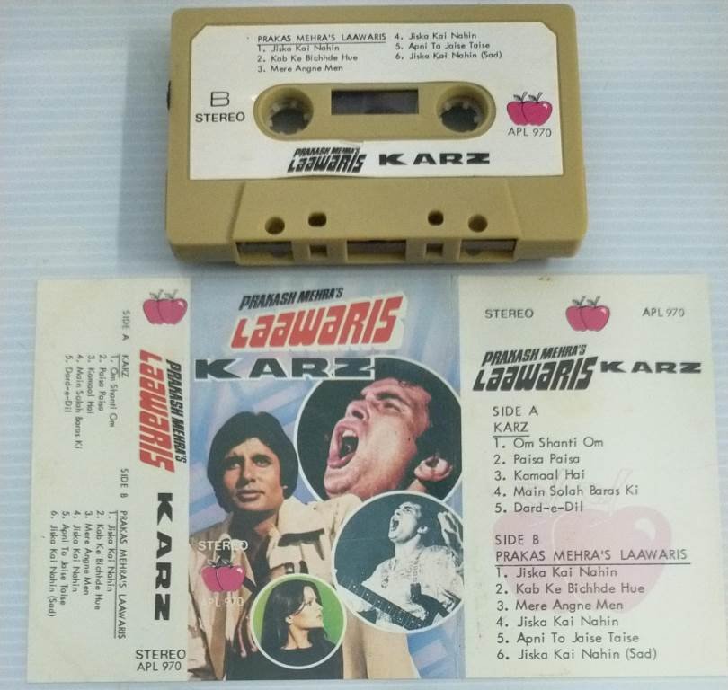 Laawris- Karz Hindi Film songs Audio Cassette - MOSSYMART