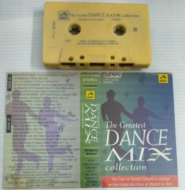 The Greatest Dance Mix Collection Hindi Film songs Audio Cassette ...