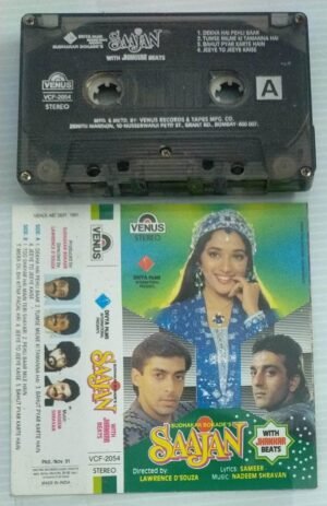 Saajan Hindi Film songs Audio Cassette ( Jhankar Beats)