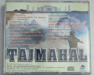 Tajmahal -Aasaiyil Oor Kadhitham Tamil Film songs Audio CD by A R Rahman