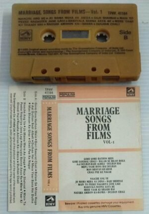 Marriage Songs from Films Hindi Film songs Audio Cassette