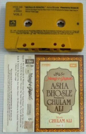 Meraj E Ghazals Asha Bhosle and Ghulam Ali Hindi Film songs Audio Cassette.jpeg1