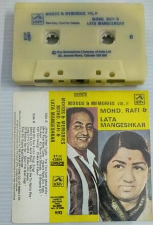 Moods and Memories Vol 2 Moh Rafi And Lata Mangeshkar Hindi Film songs Audio Cassette