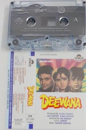 Deewana Hindi Film songs Audio Cassette