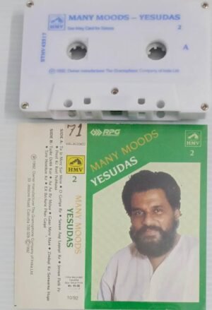 Many moods Hindi Film songs Audio Cassette by K Y Yesudas Vol 2