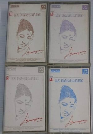 My Favourites Lata Mangeshkar Hindi Film songs Audio Cassette (set of 4 cassettes)