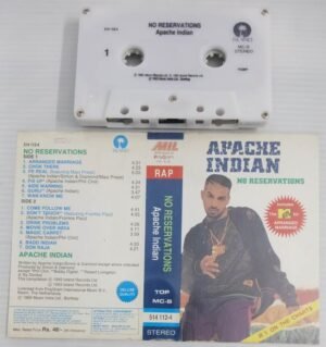No Reservations Apache Indian Hindi Film songs Audio Cassette