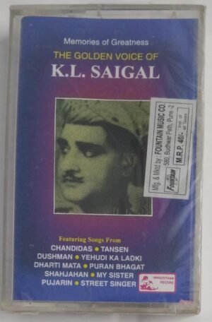 The Golden Voice of K L Saigal Hindi Film songs Audio Cassette (sealed pack)