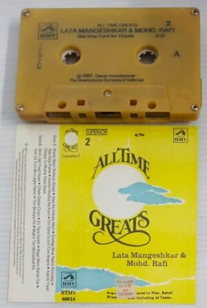 All Time Greats Lata Mangeshkar and Mohd Rafi Hits Hindi Film songs Audio Cassette