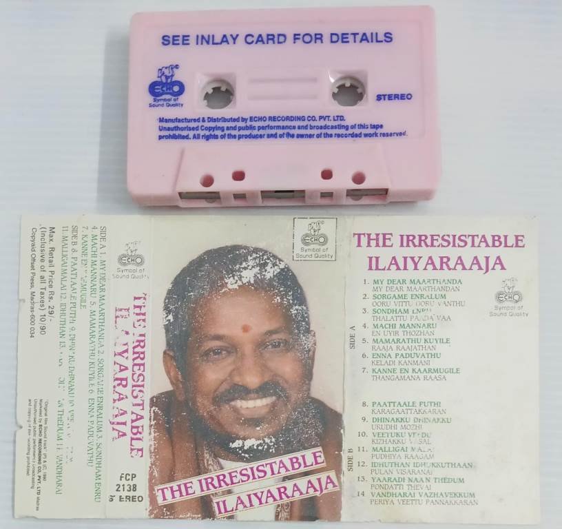 The Irresistable Ilayaraaja Tamil Film songs Audio Cassette